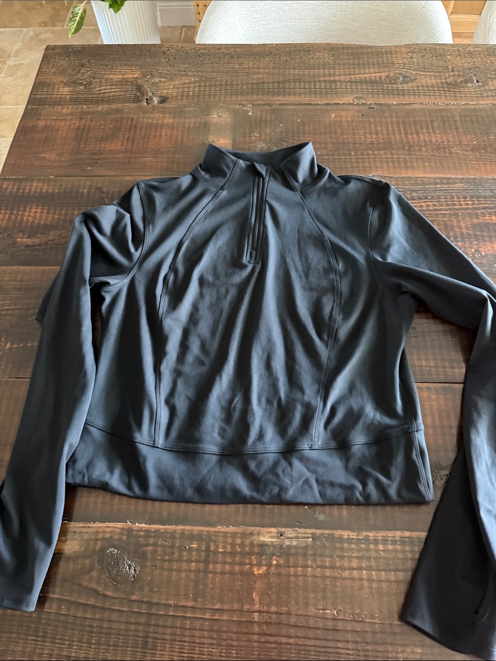 Black Women's Half-Zip Performance Pullover